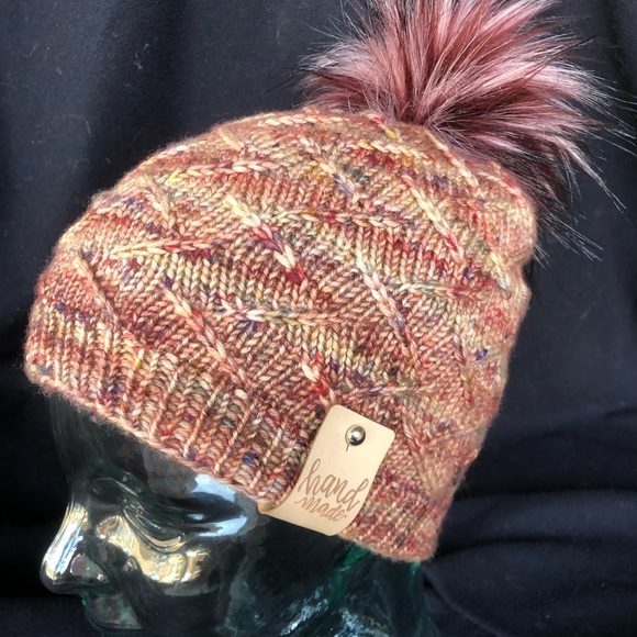 Hand knitted cap main image 5